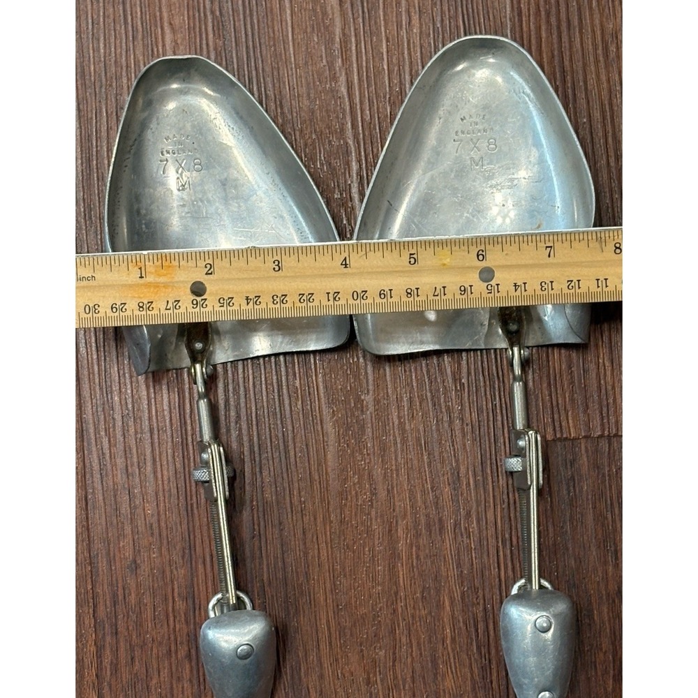 Vintage London Alan McAfee Aluminum Shoe Trees Inserts Made In England 7 X 8 M - Picture 14 of 16